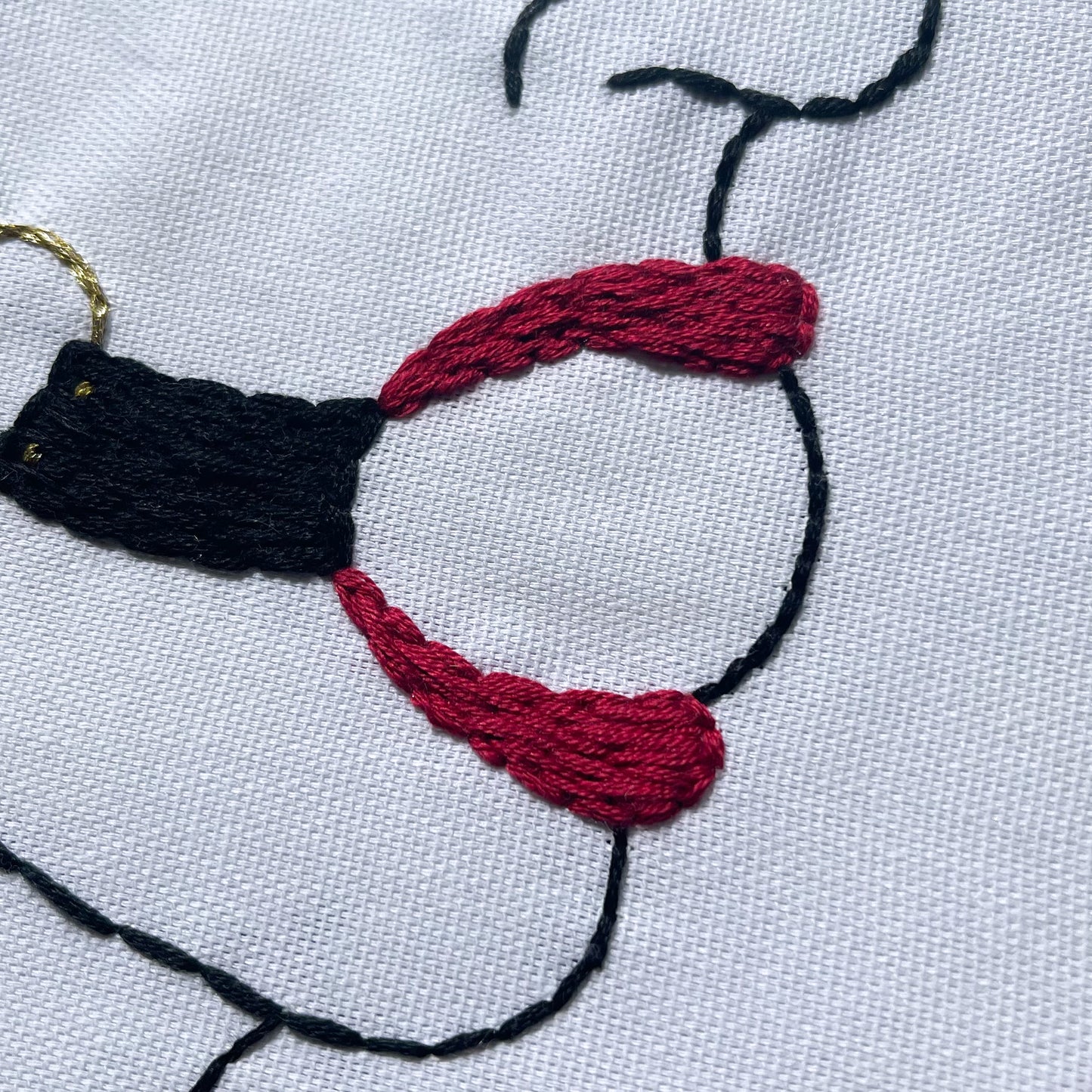 Ball Gag BDSM NSFW Hand Embroidery Hoop