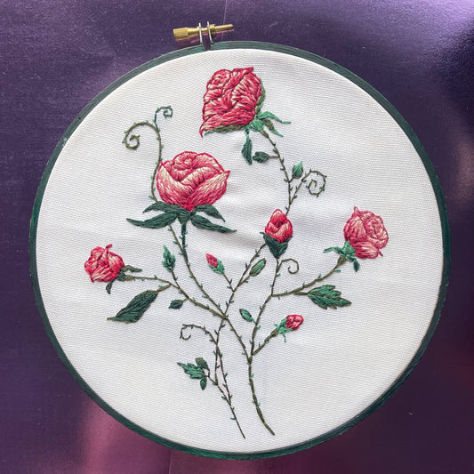 Roses Embroidery Hoop