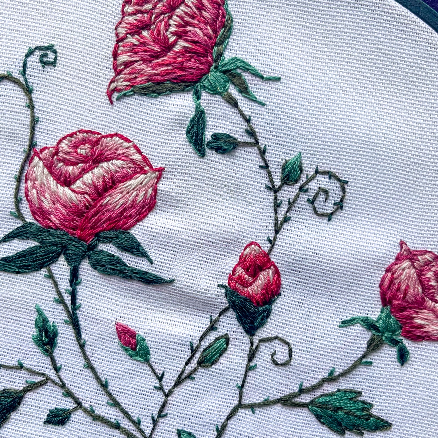 Roses Embroidery Hoop