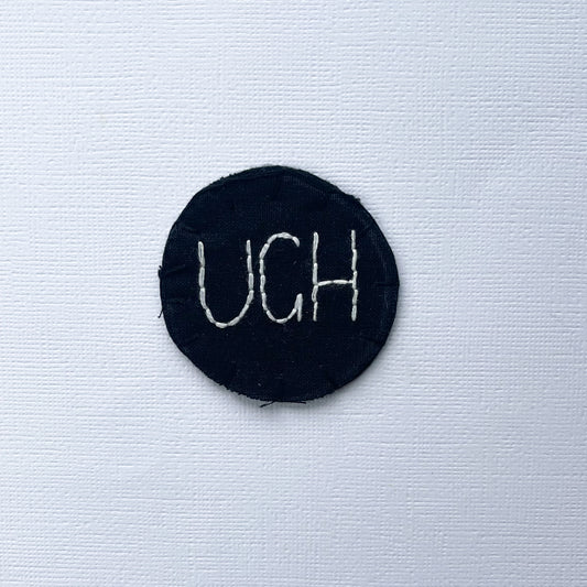 Ugh Hand Embroidery Jacket Patch