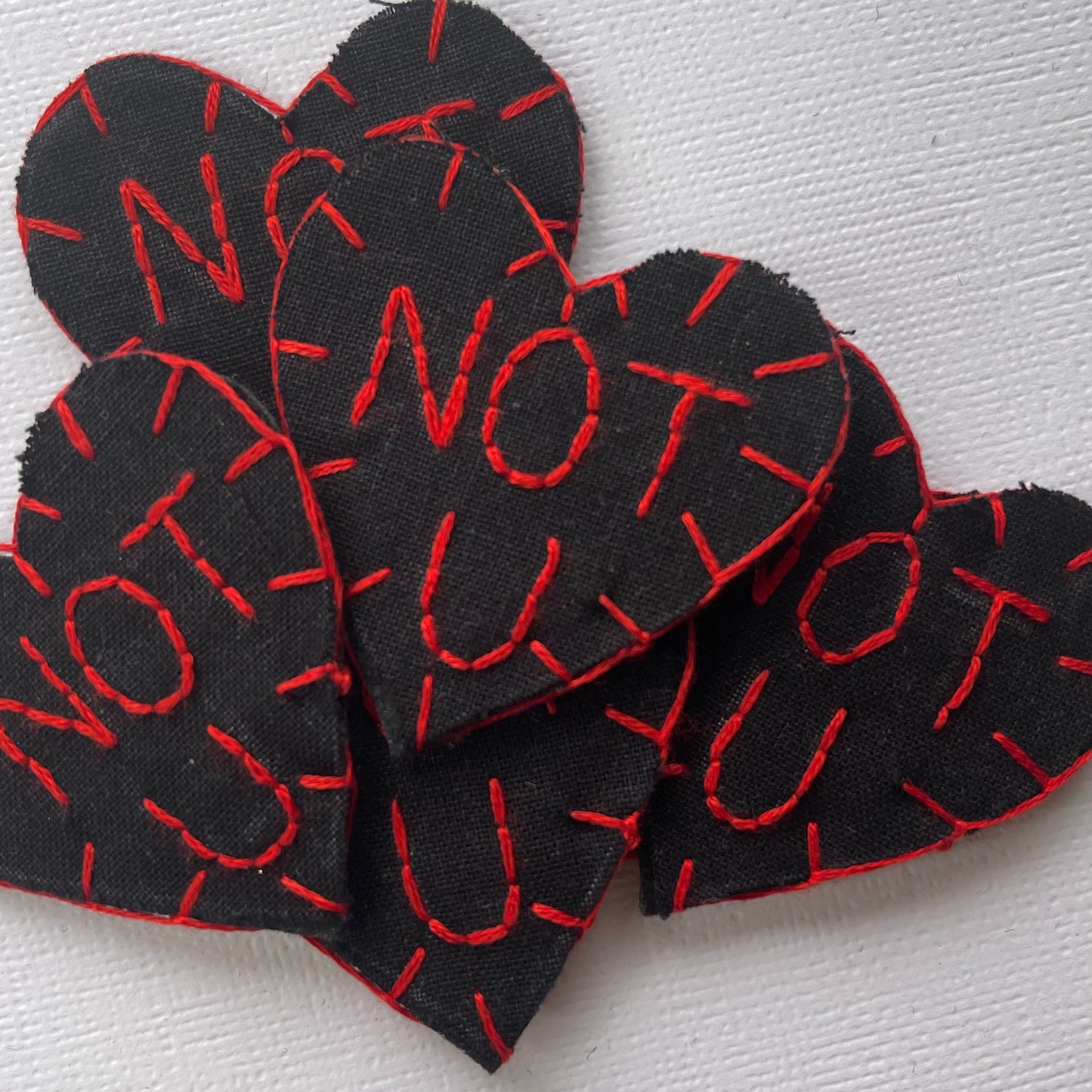 Not U Hand Embroidery Jacket Patch